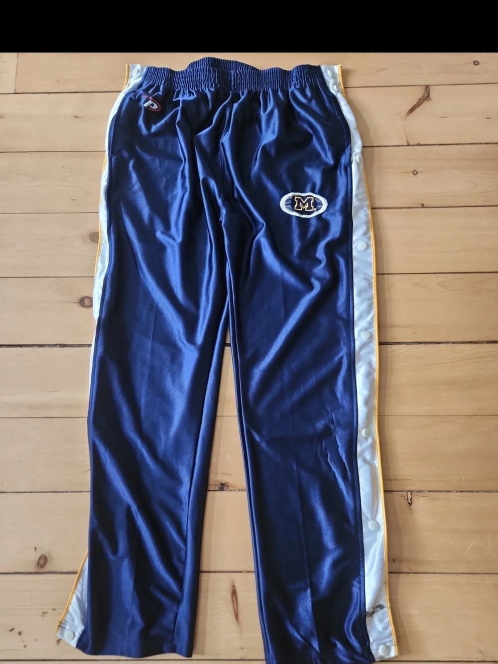 Pro Player Navy Snap-side Athletic Joggers U Of M
